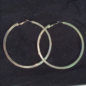 Gold hoops earrings